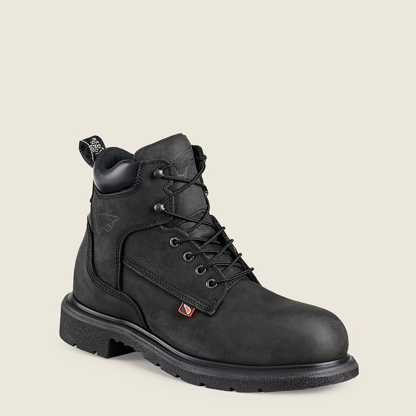 Red Wing Safety Boots Dynaforce® - 6-inch Waterproof Toe - Black - Mens ZBY534061